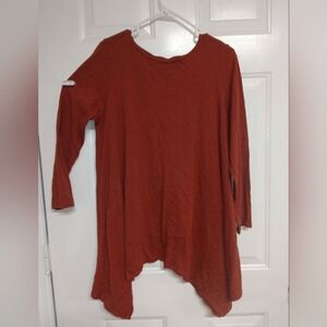 🦄Roaman's Rust Orange Women's Top Size Large